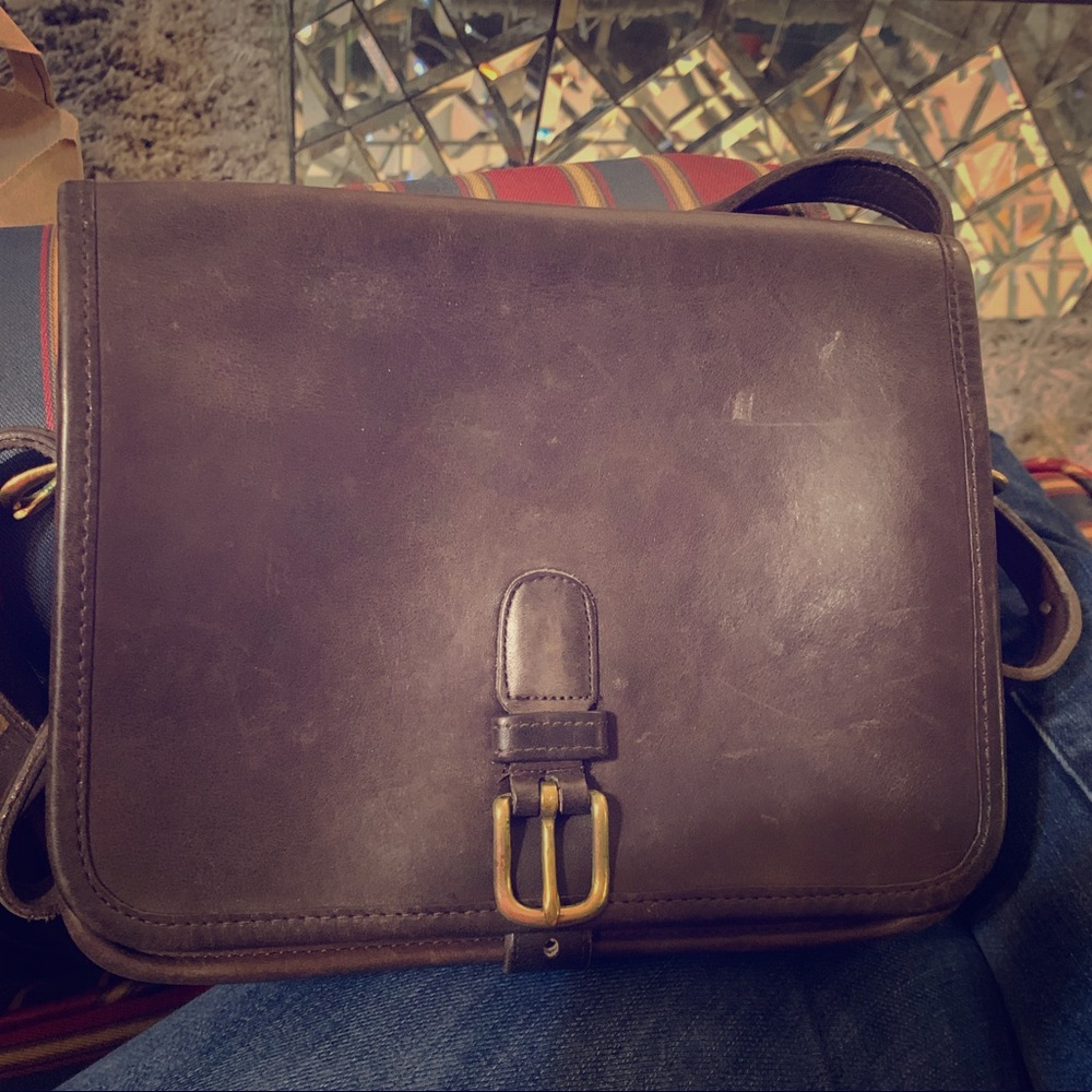 Vintage COACH shoulder bag chocolate